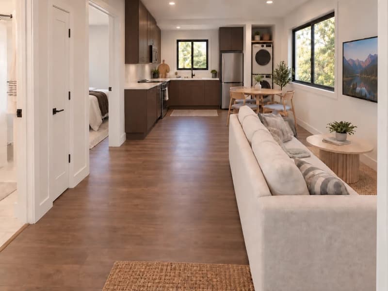 Rendering: ADU 483 — living room