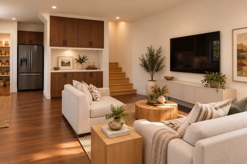 Rendering: ADU 612 — great room
